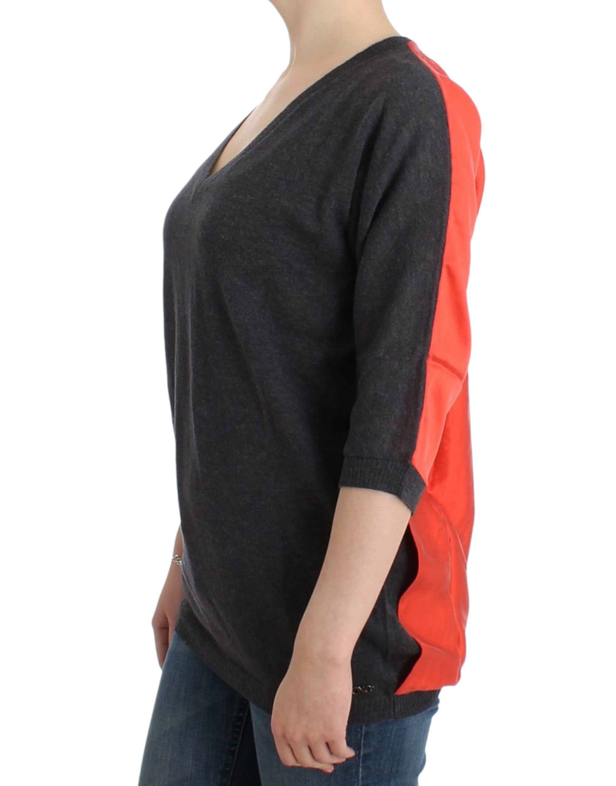 Chic V-Neck Alpaca Blend Short Sleeve Sweater hover