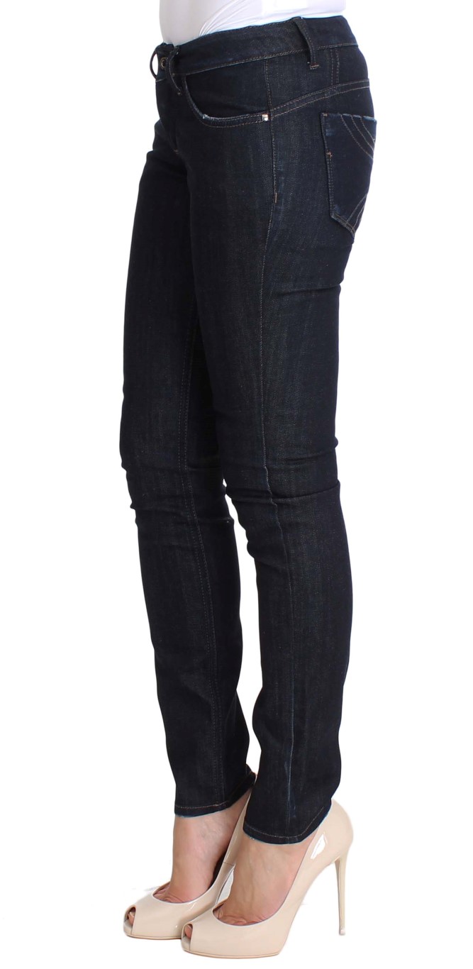 Chic Slim Fit Skinny Blue Jeans hover