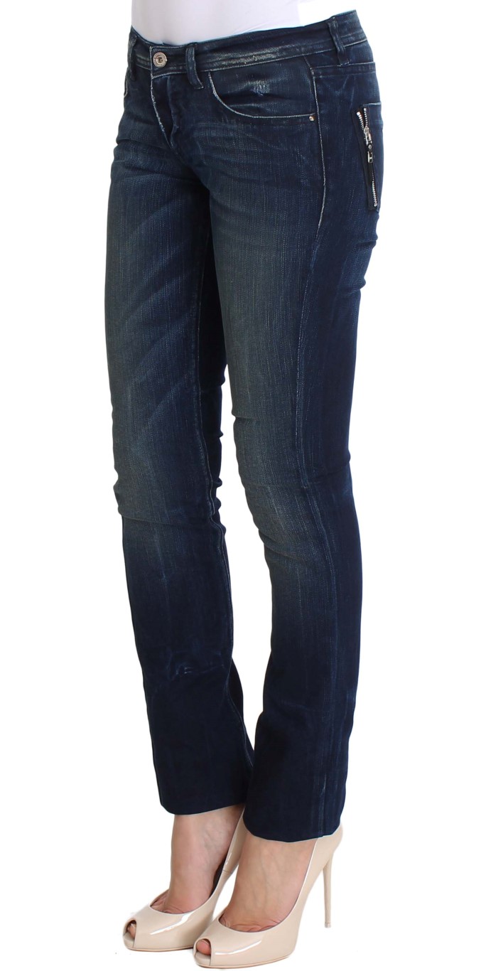 Chic Slim Fit Skinny Blue Jeans hover