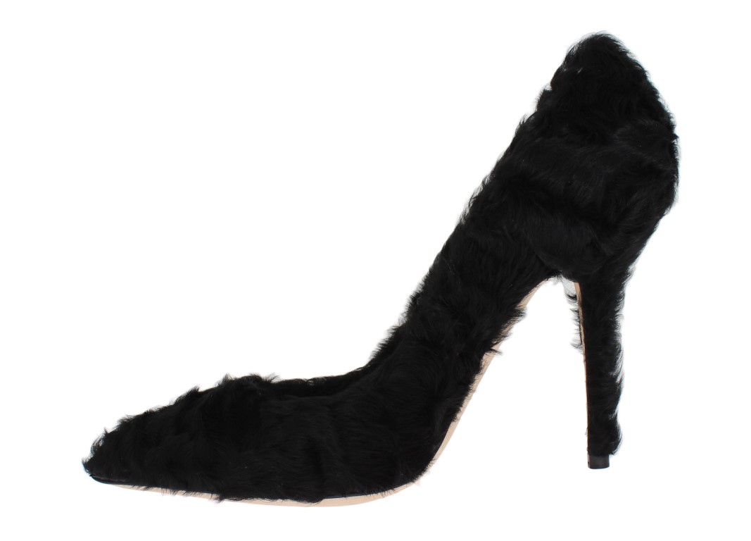 Elegant Pumps in Luxe Xiangao Fur Leather hover