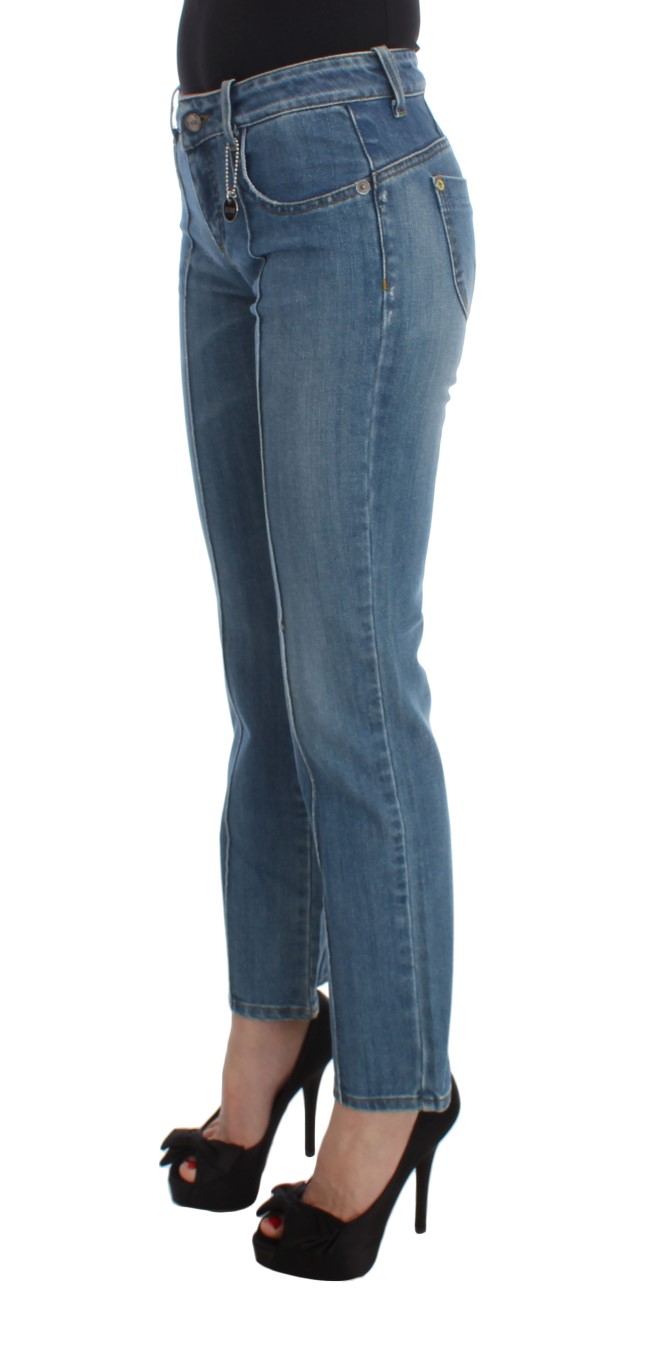 Chic Slim Fit Blue Jeans for the Modern Woman hover