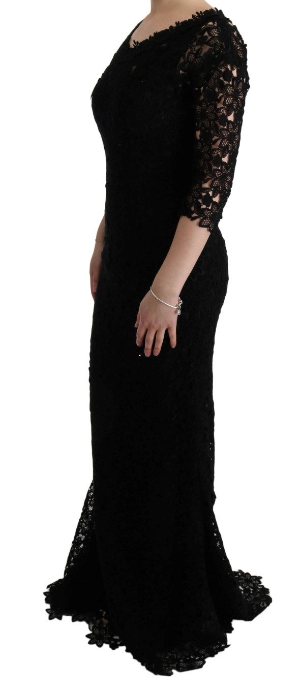 Elegant Black Sheath Dress with Silk Lining hover