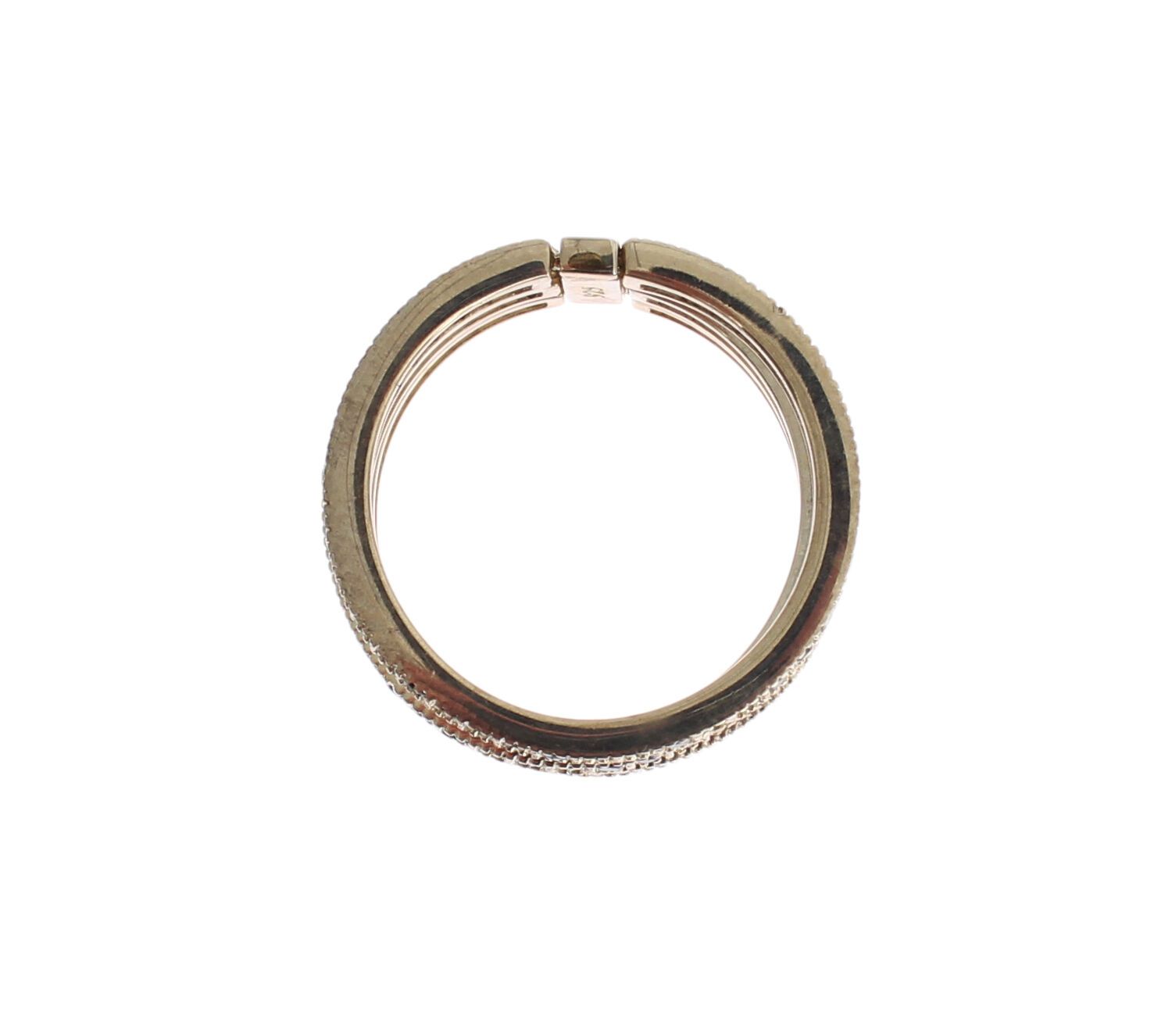Chic Silver & Black CZ Crystal Ring hover