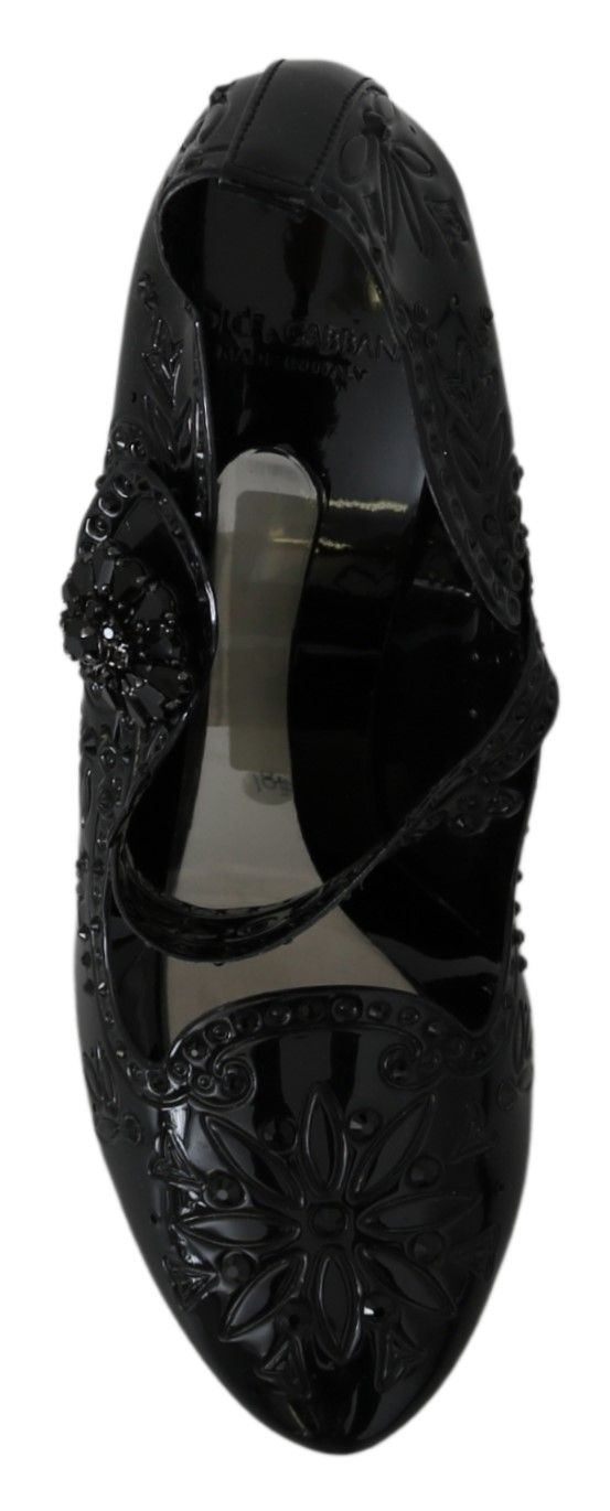 Elegant Crystal Embellished Cinderella Pumps hover