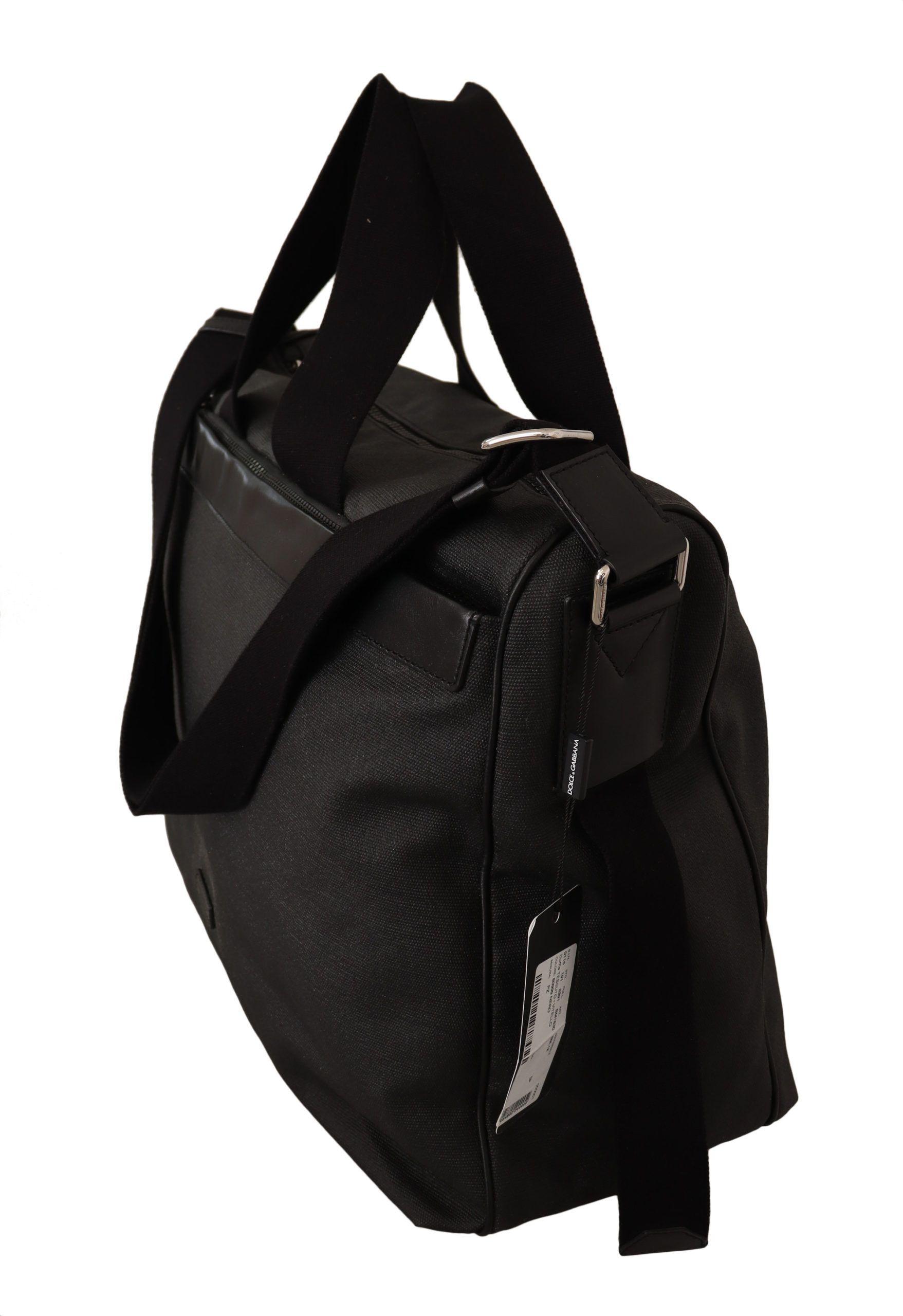 Elegant Men's Denim & Leather Messenger Bag hover