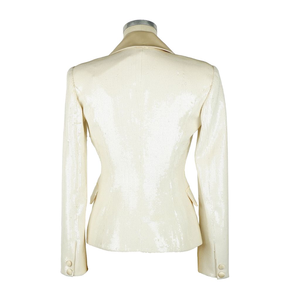 White Polyester Women Blazer hover