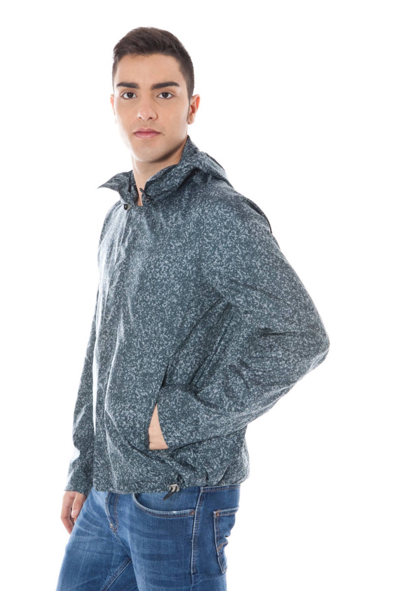 Gray Polyamide Men Jacket hover
