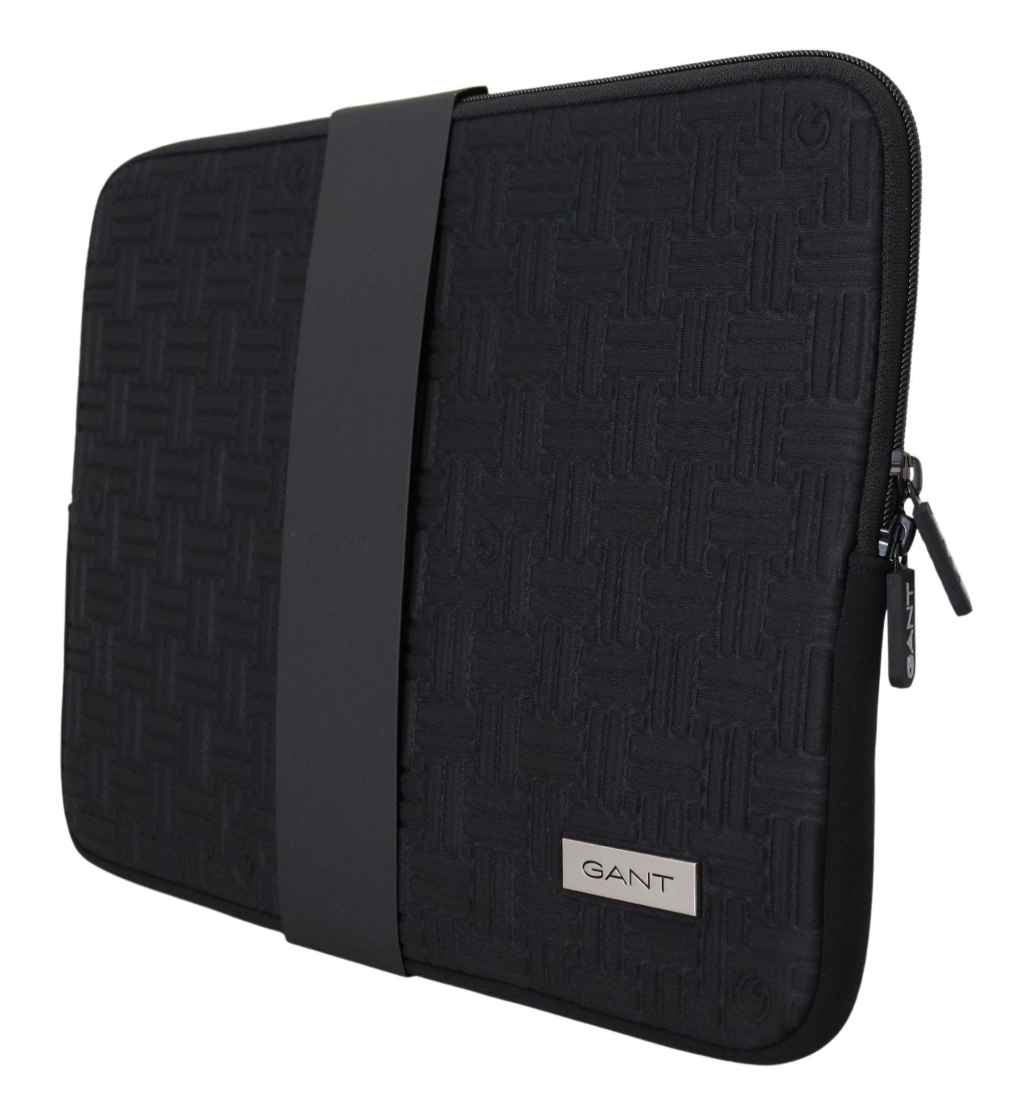 Sleek Black Neoprene Laptop Sleeve hover