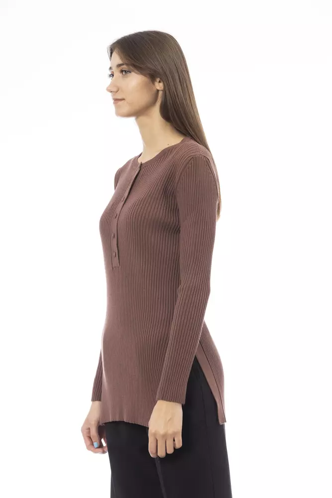 Brown Viscose Women Sweater hover