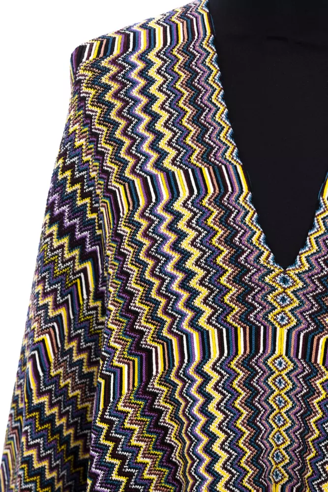 Multicolor Wool Women Poncho hover