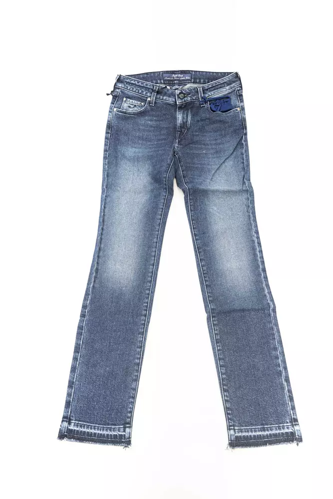 Blue Cotton Women Jeans hover