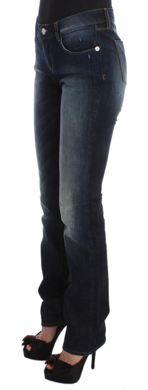 Sleek Slim Fit Blue Designer Jeans hover
