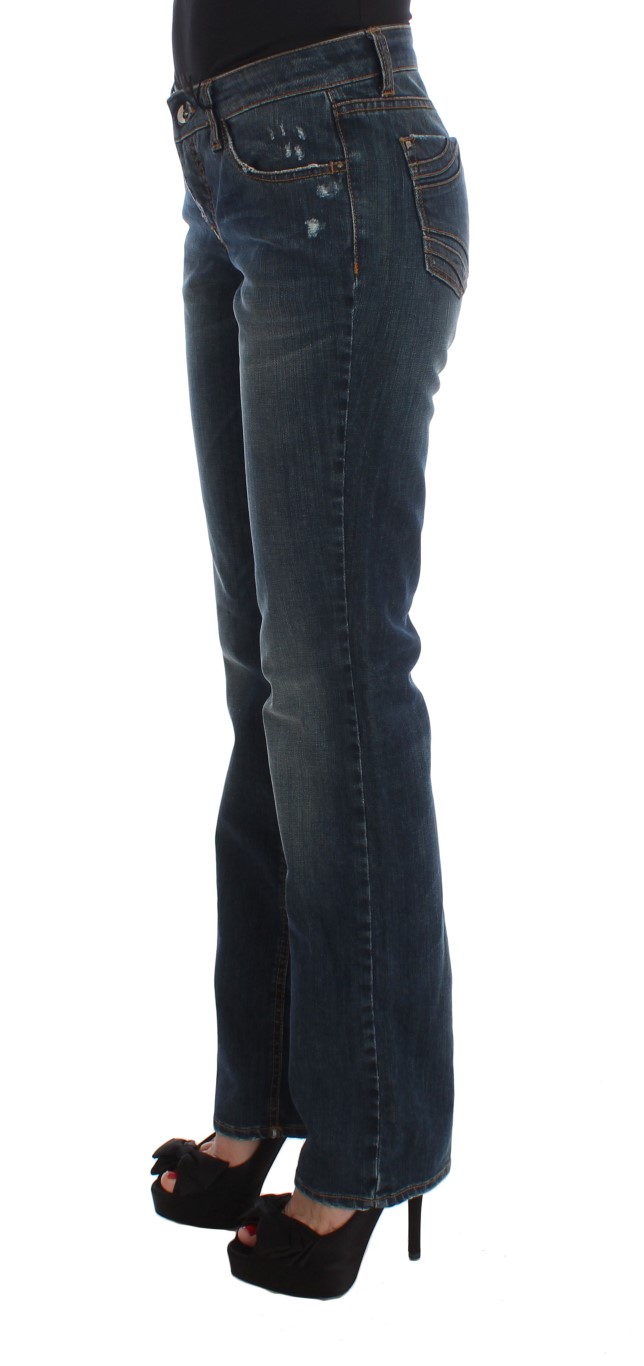 Chic Blue Regular Fit Designer Jeans hover