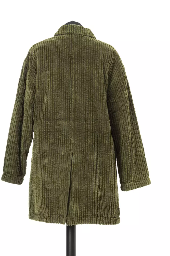 Green Cotton Women Jacket hover