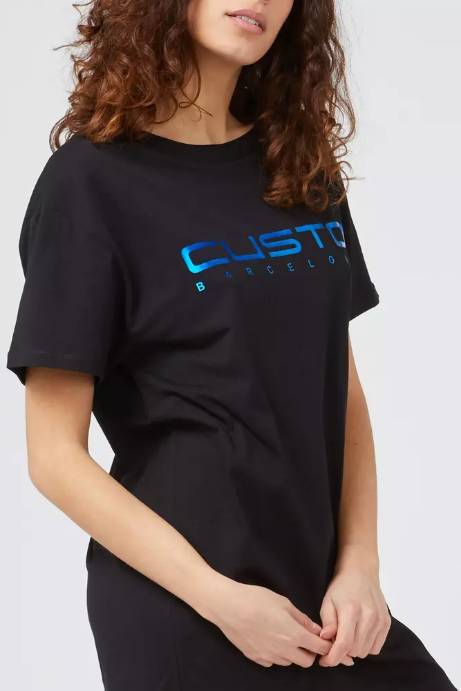 Blue Cotton Women T-Shirt hover