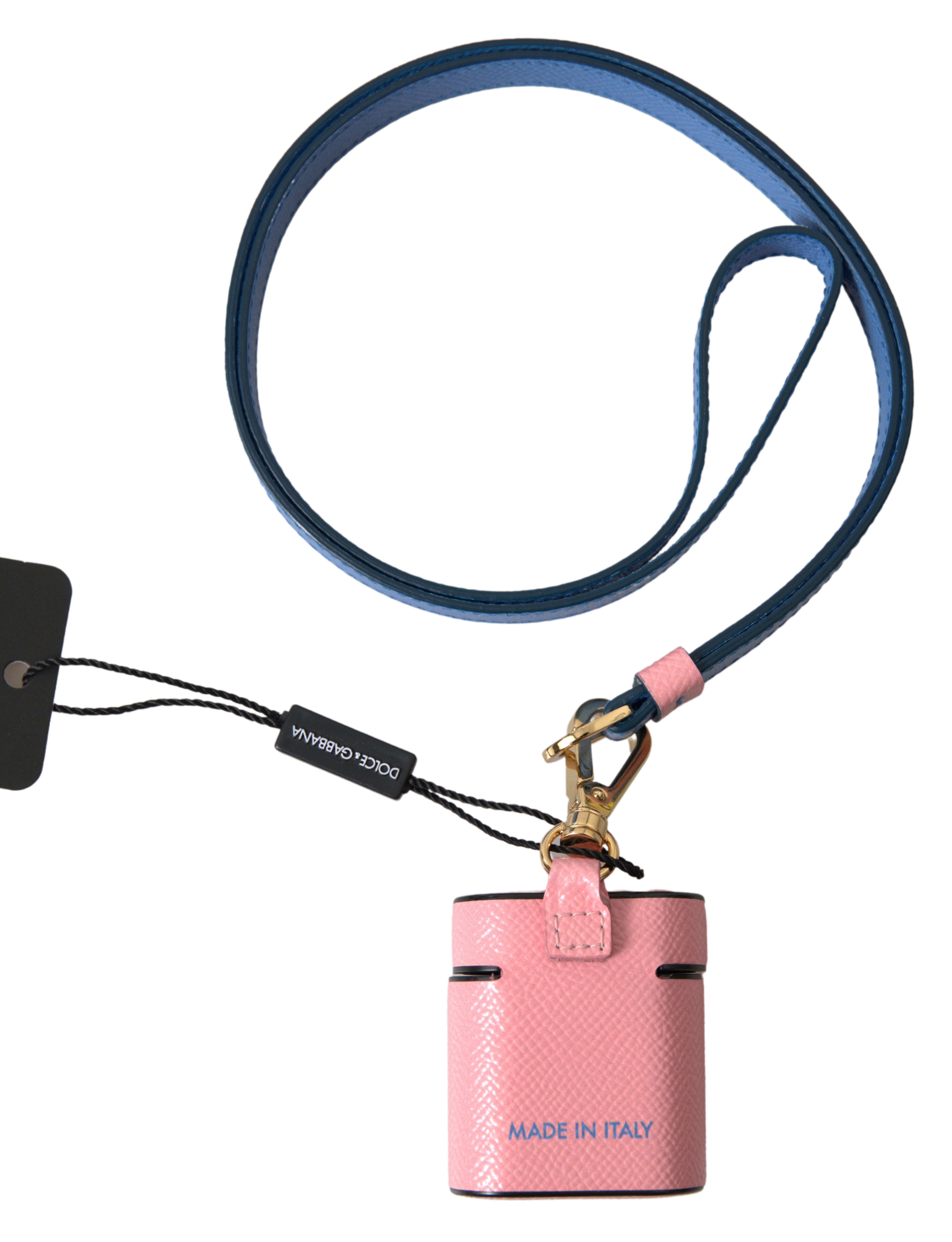 Chic Calf Leather Airpods Case in Pink hover