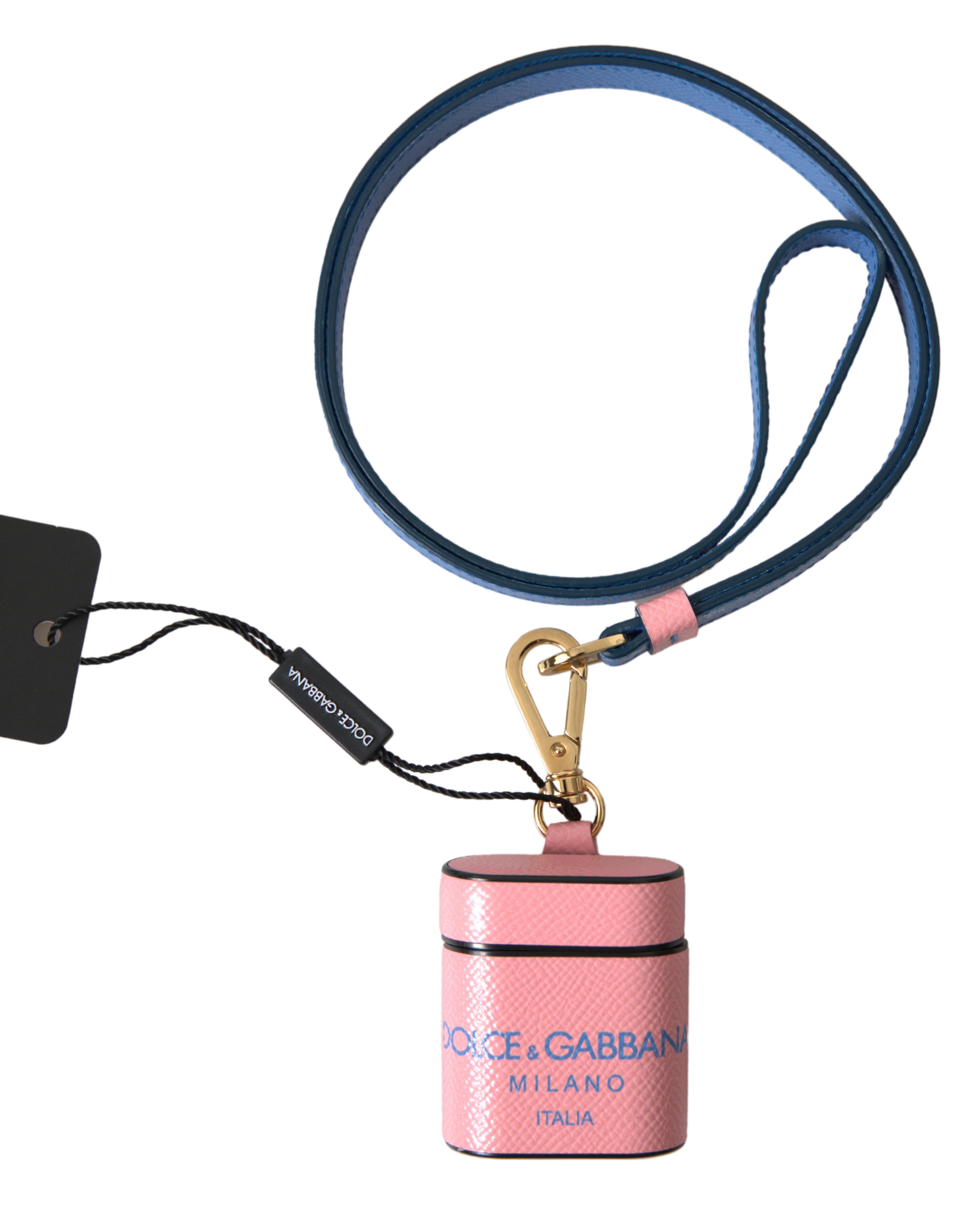 Chic Calf Leather Airpods Case in Pink