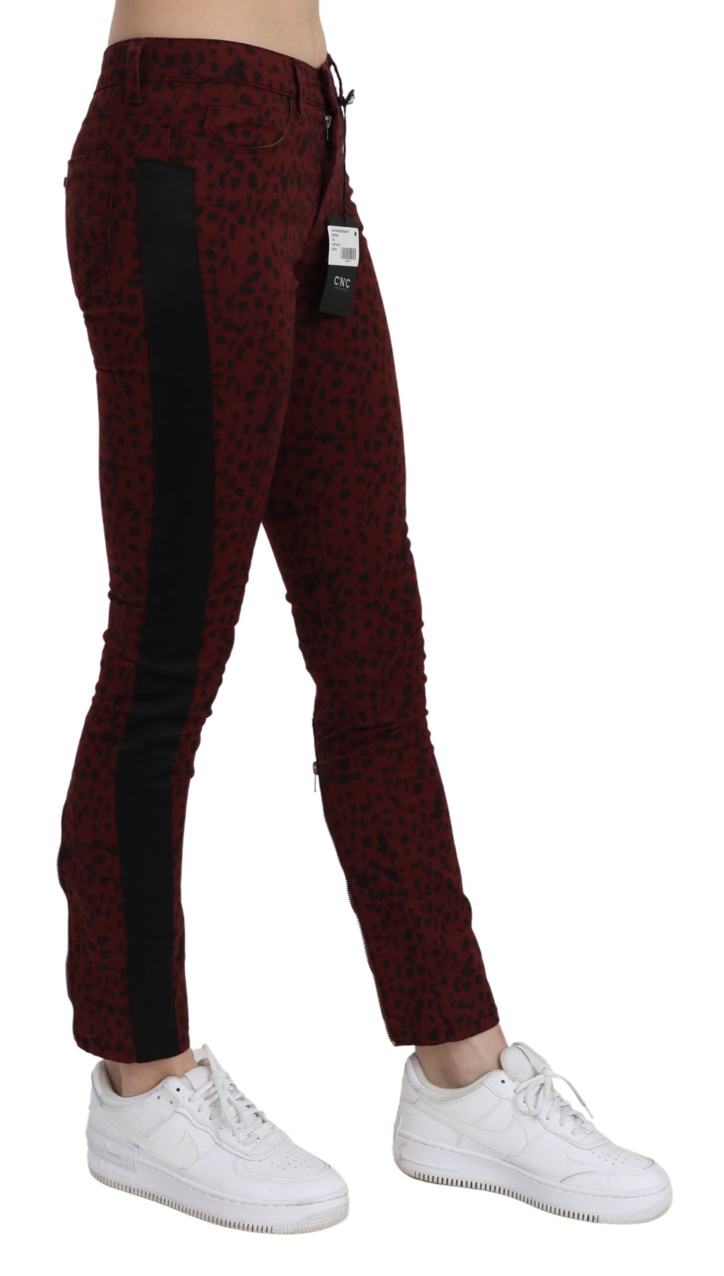 Bordeaux Slim Fit Designer Jeans hover