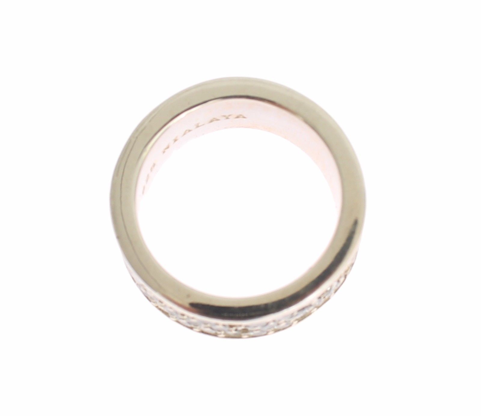 Glamorous Silver CZ Crystal Embellished Ring hover