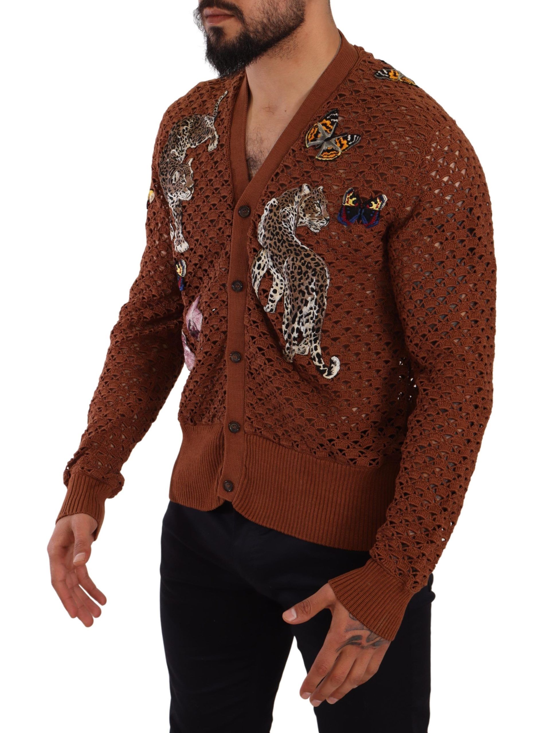 Refined Elegance Multicolor Embroidered Cardigan hover