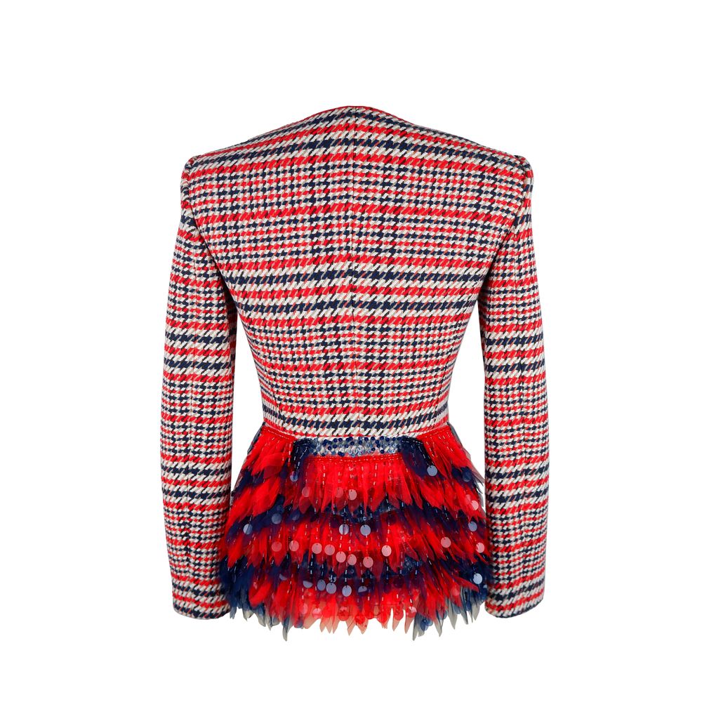 Red Cotton Women Blazer hover