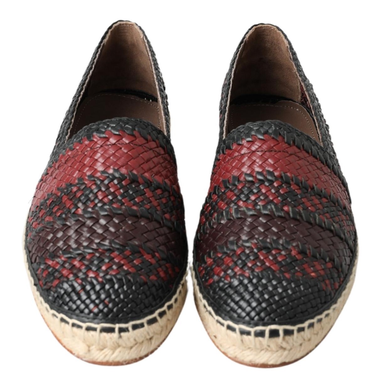 Elegant Woven Leather Espadrilles hover