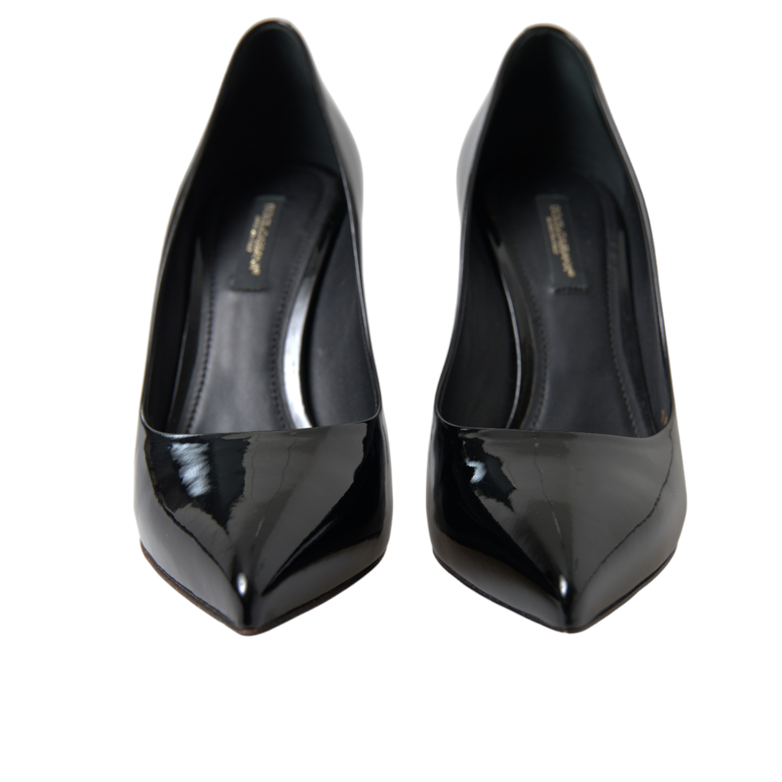 Elegant Black Patent Stiletto Heels hover
