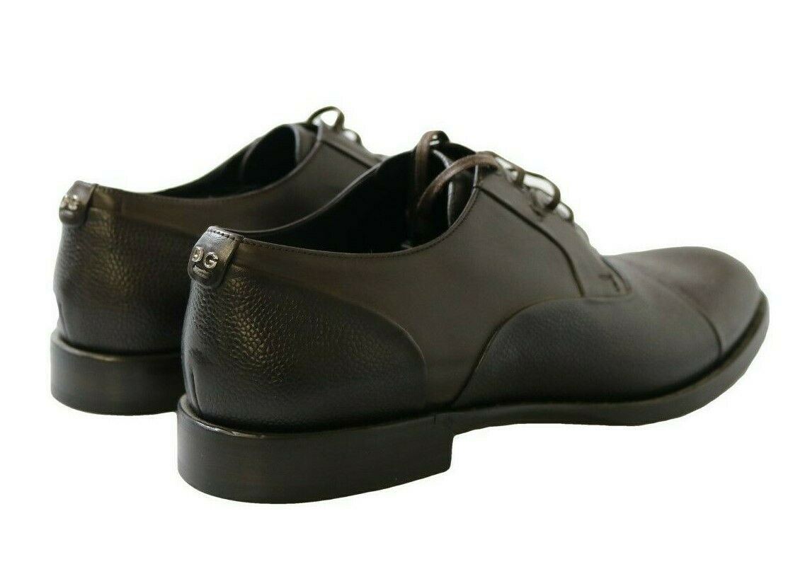 Elegant Brown Leather Formal Lace-ups hover