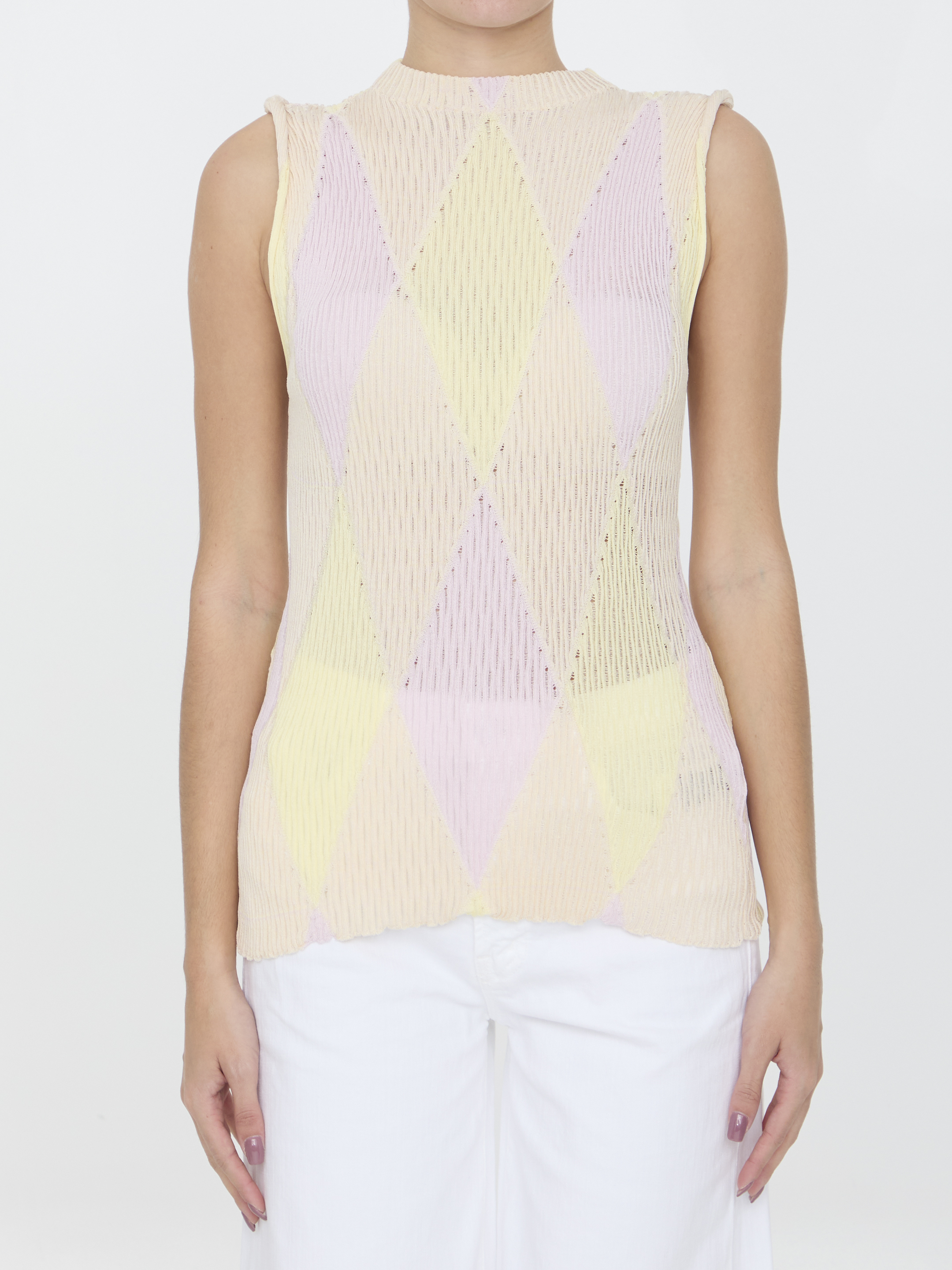 Argyle top