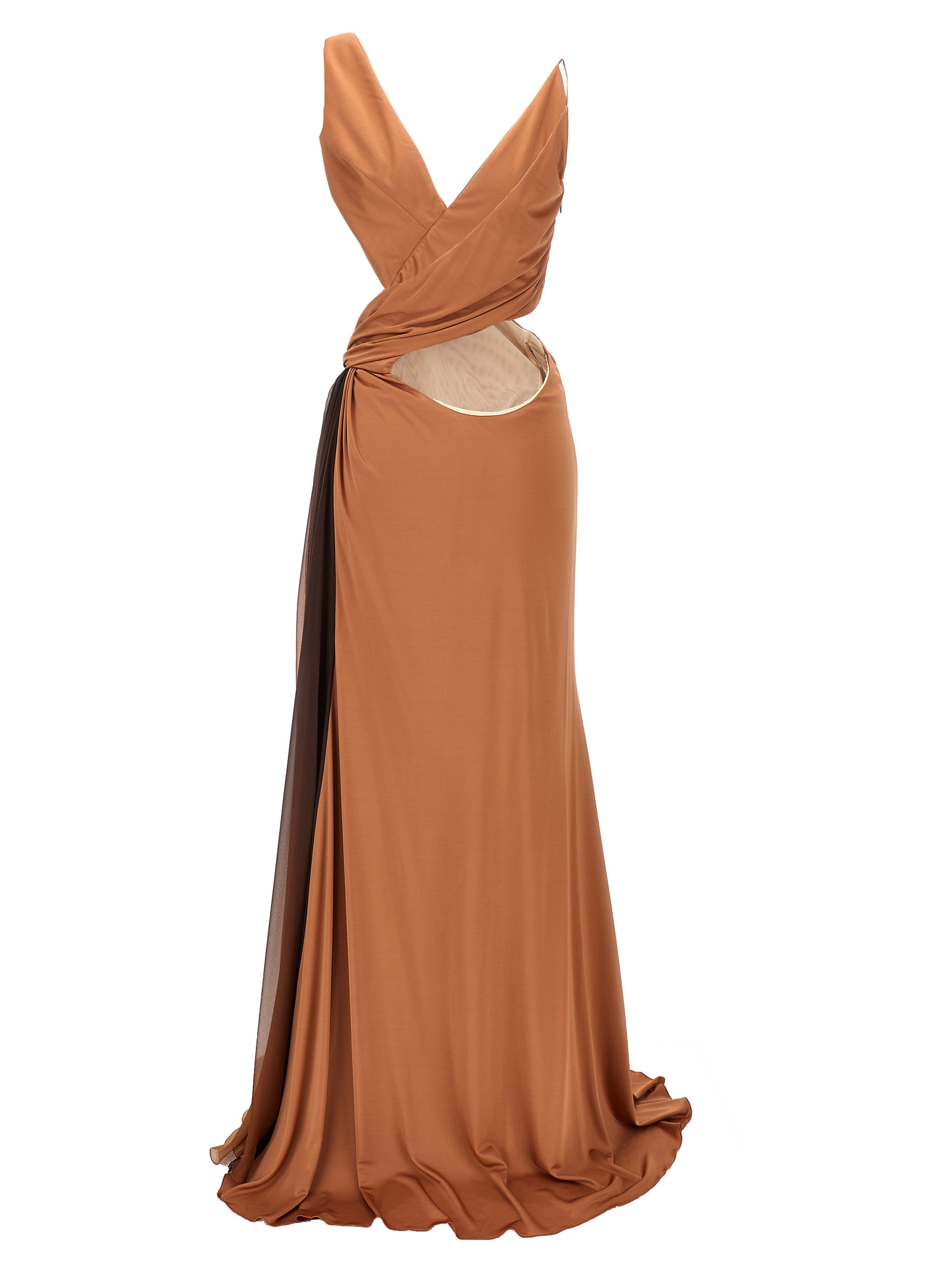 Draped maxi dress