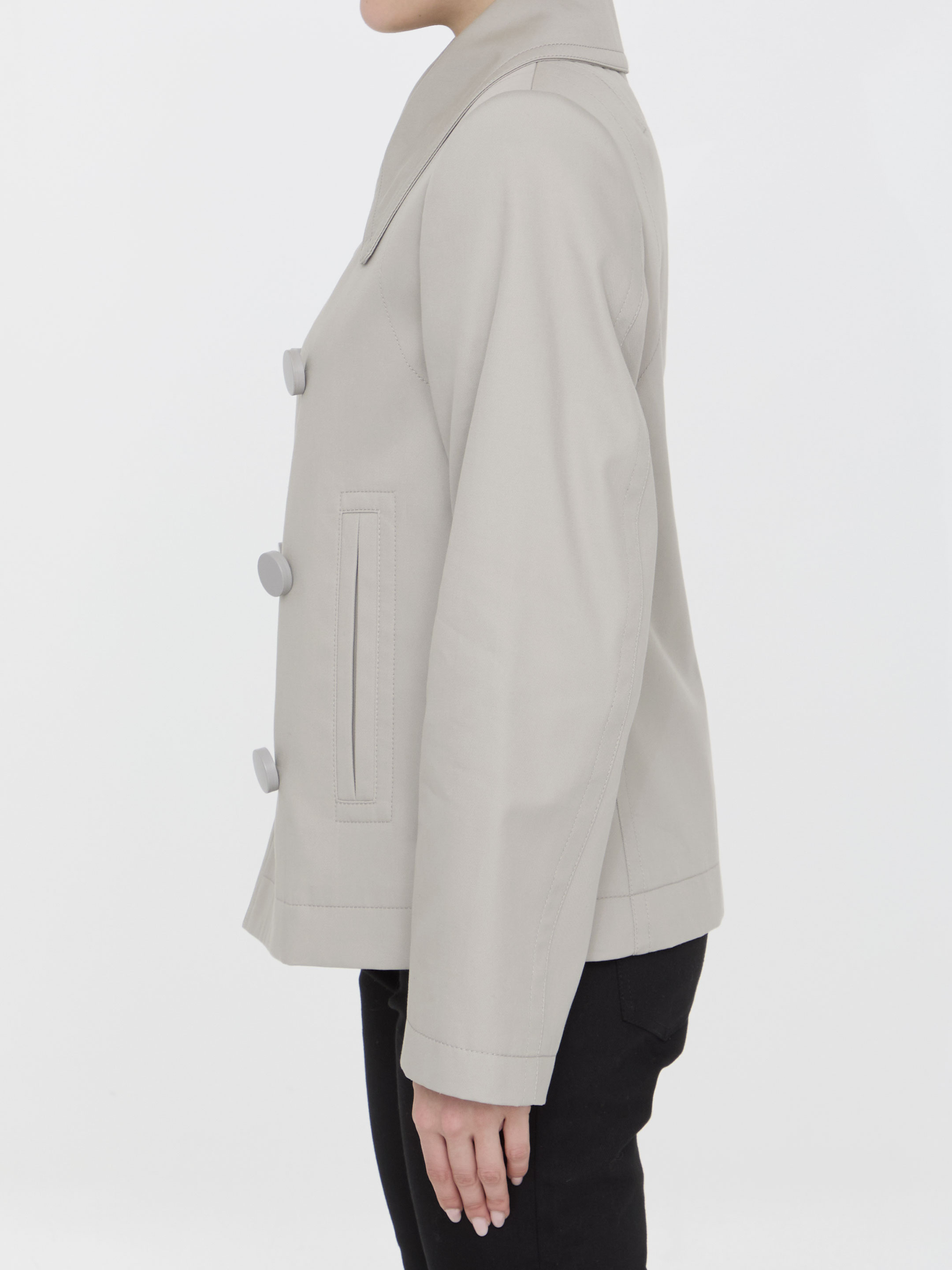 Double-breasted peacoat