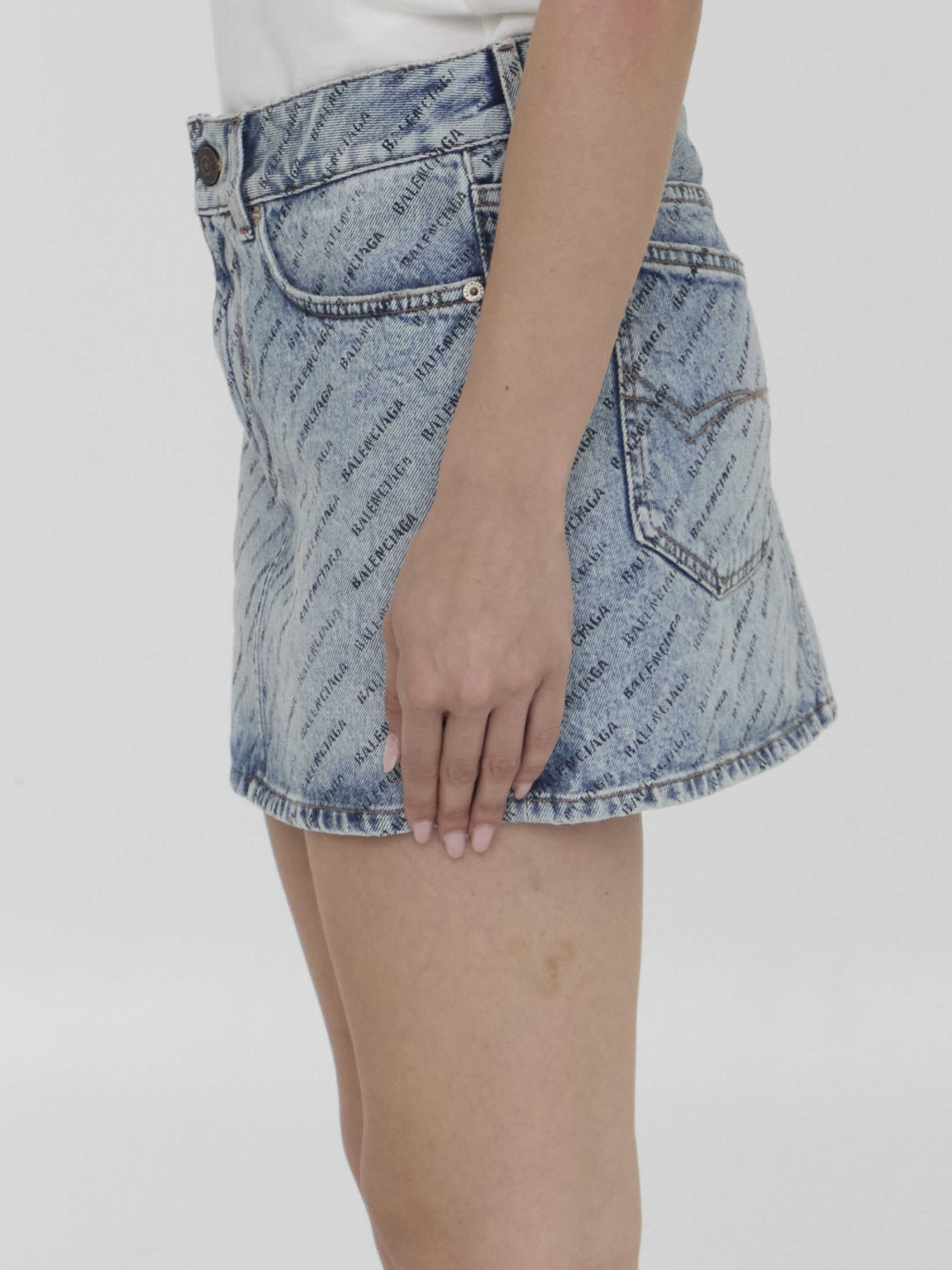 All Over Logo miniskirt