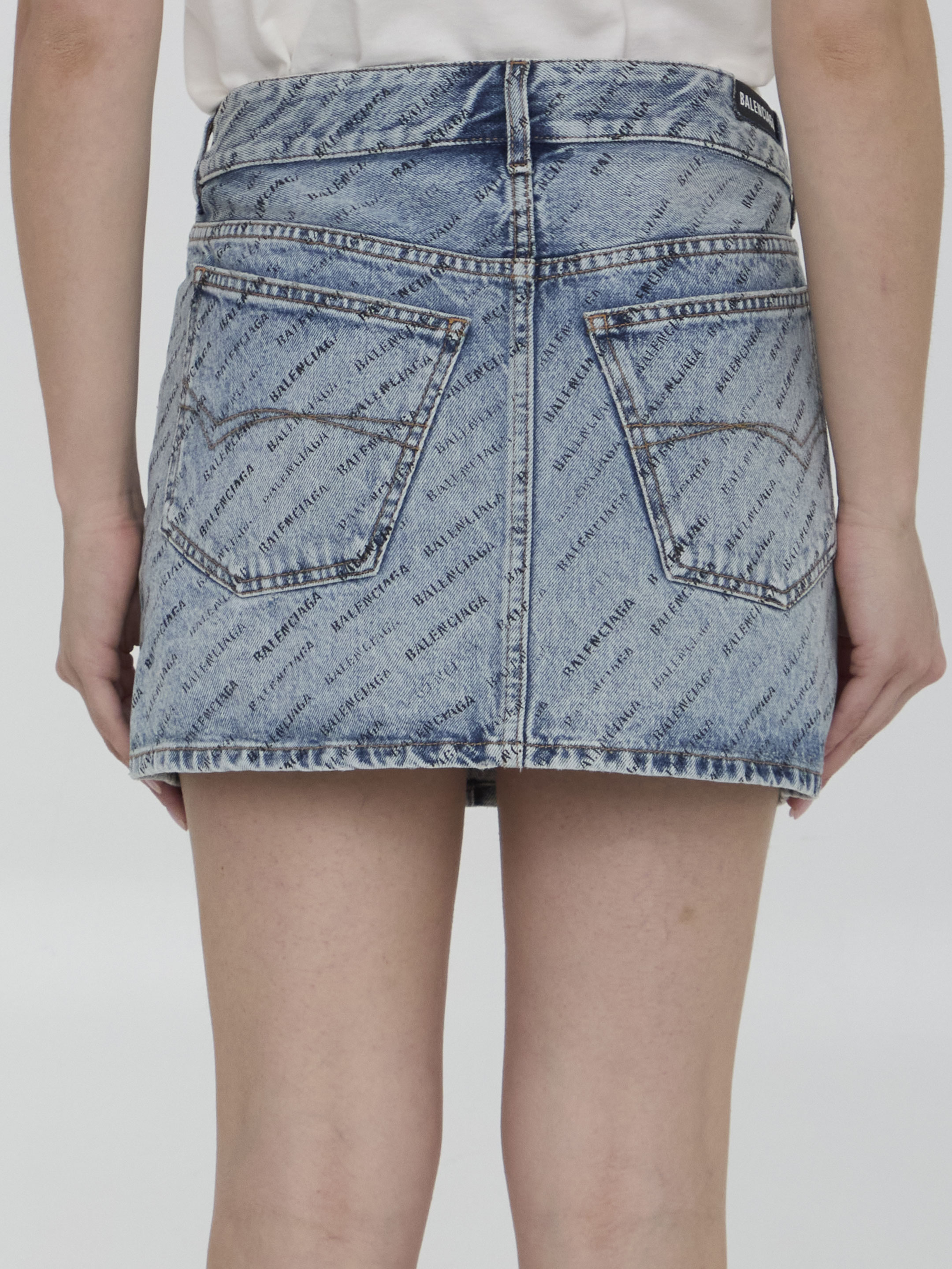 All Over Logo miniskirt