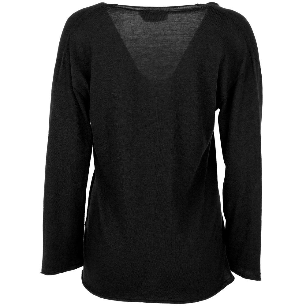 Black Cotton Sweater hover