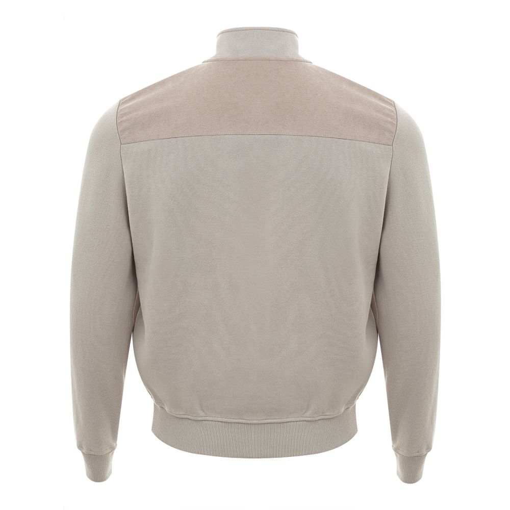 Beige Cotton Cardigan for Men hover