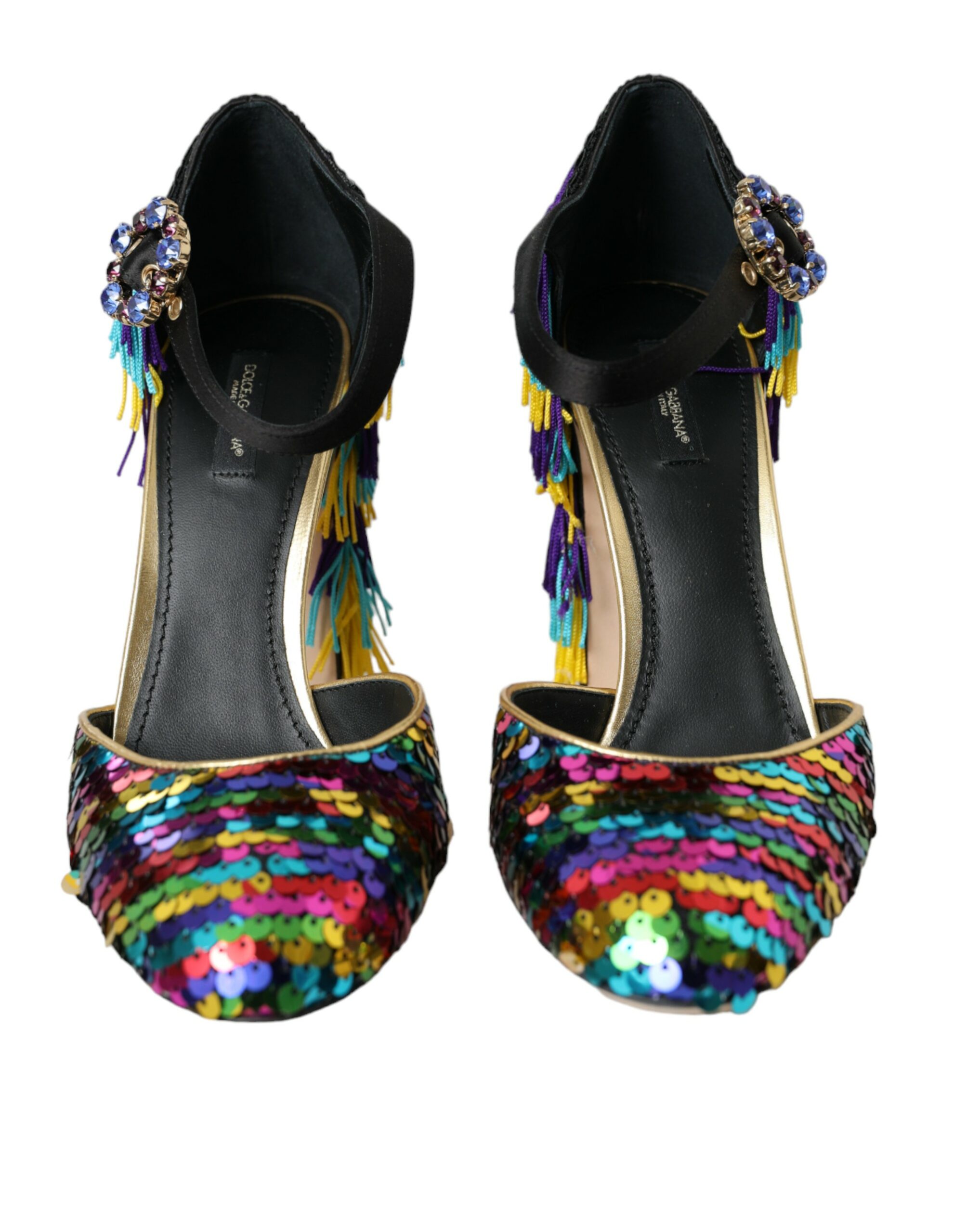 Multicolor Sequin Crystal Mary Jane Shoes hover