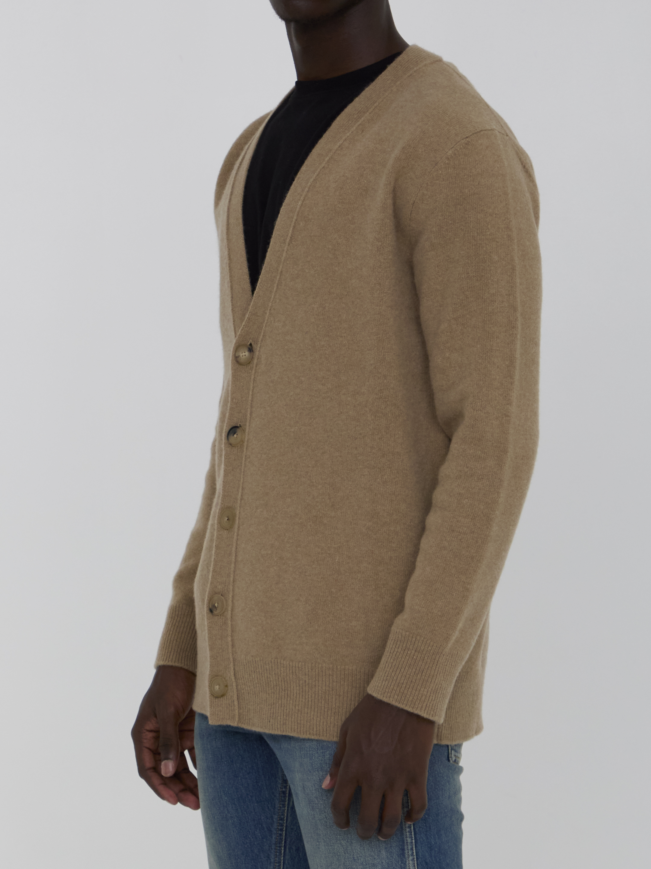 Wool cardigan hover