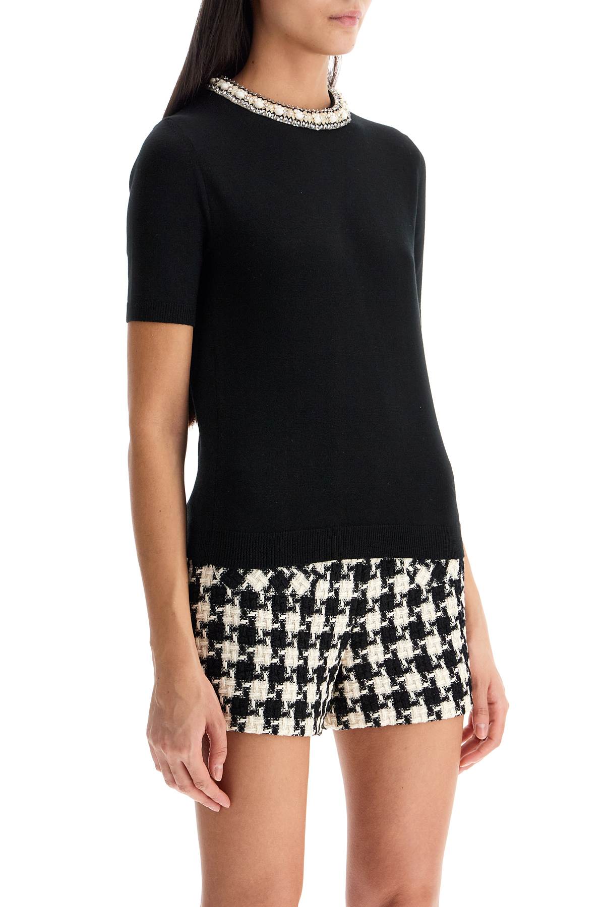short-sleeved shirt with embroidery hover