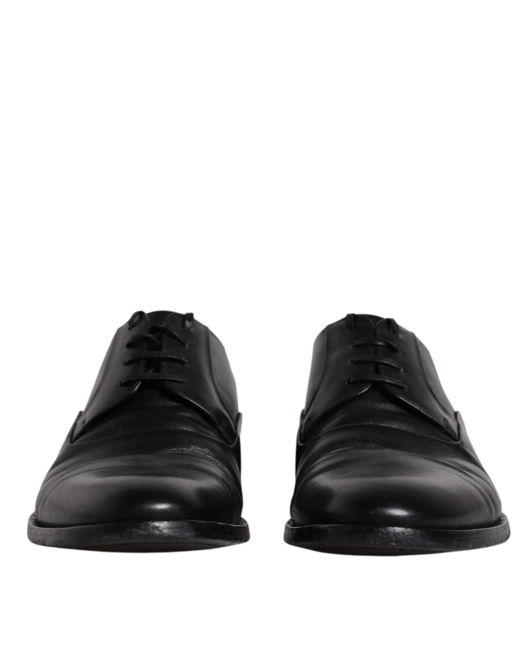 Black Leather Lace Up Men Derby Formal Shoes hover