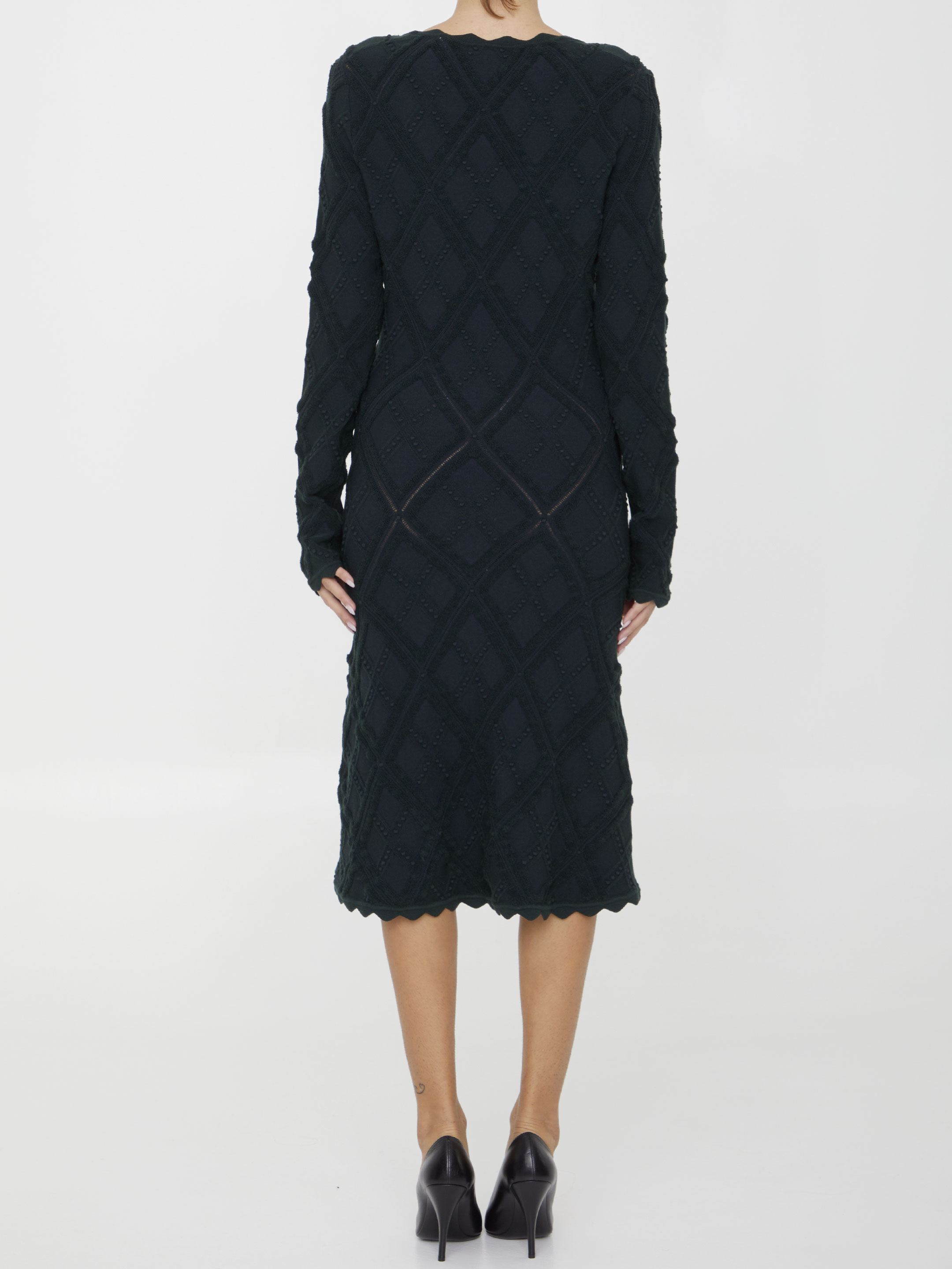 Aran knit dress
