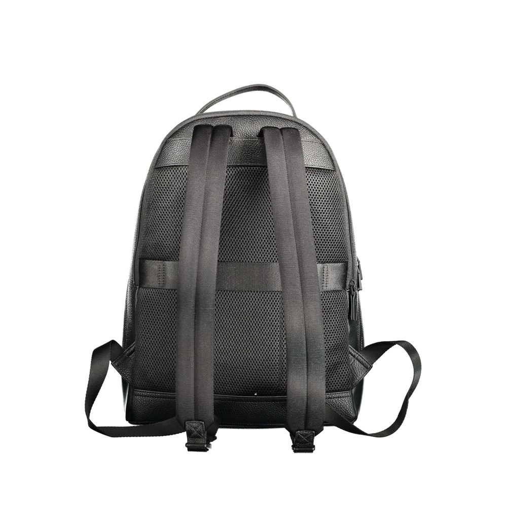 Black Polyethylene Men Backpack hover
