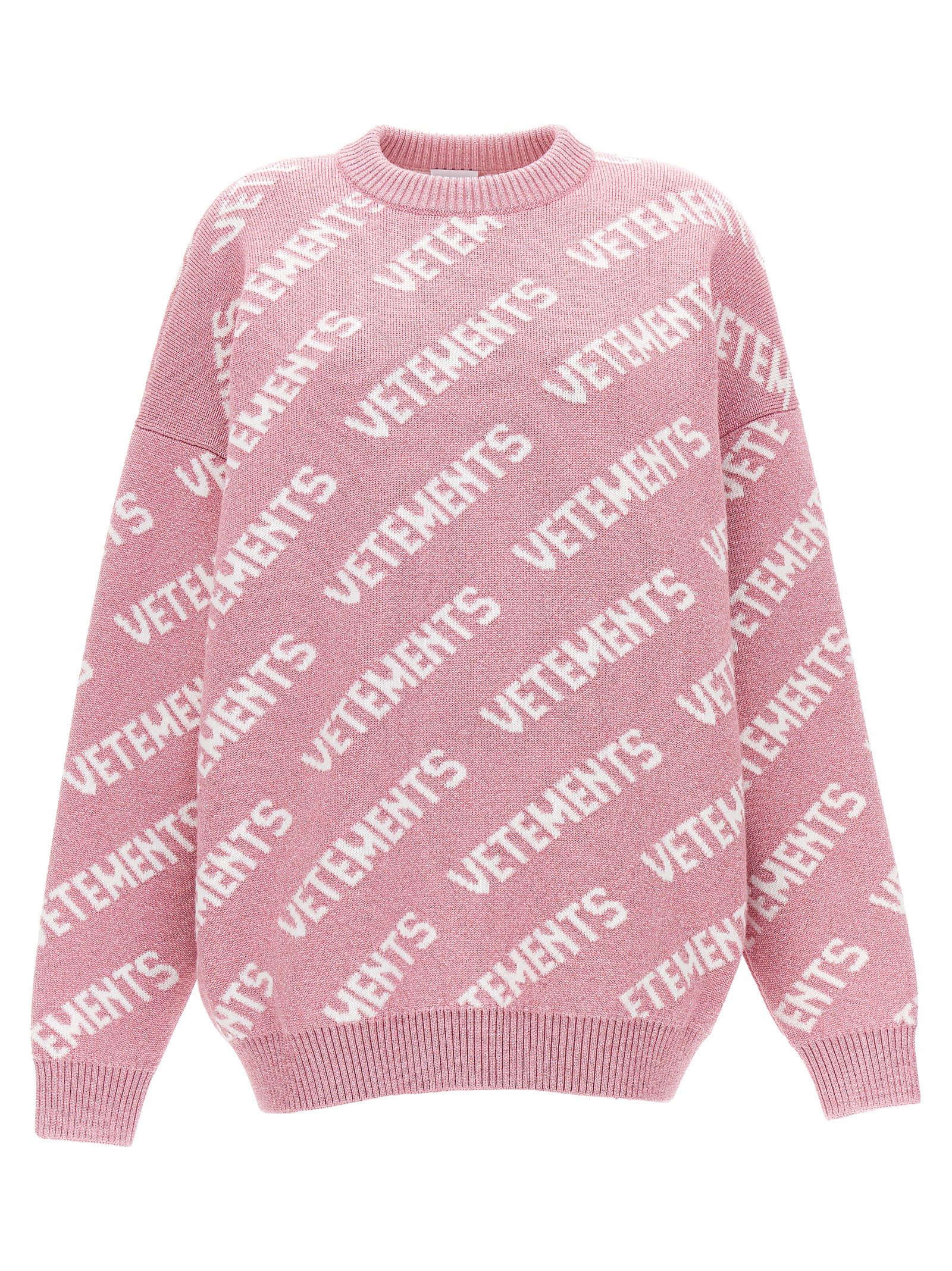 Lurex monogram sweater