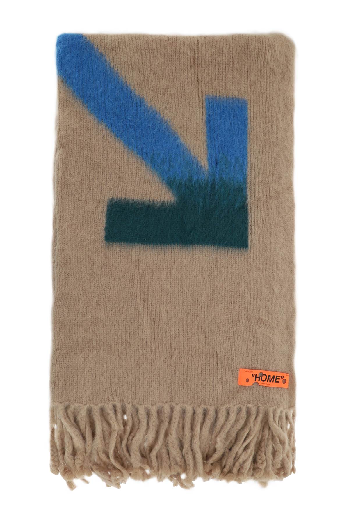 'arrows' mohair and wool blanket