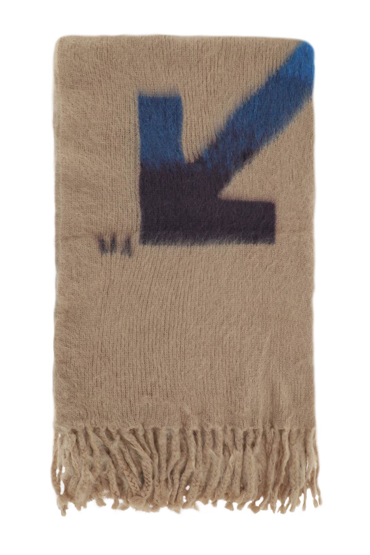 'arrows' mohair and wool blanket hover