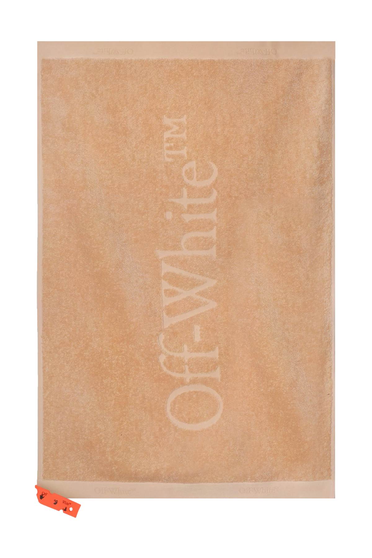 shower towel with logo hover