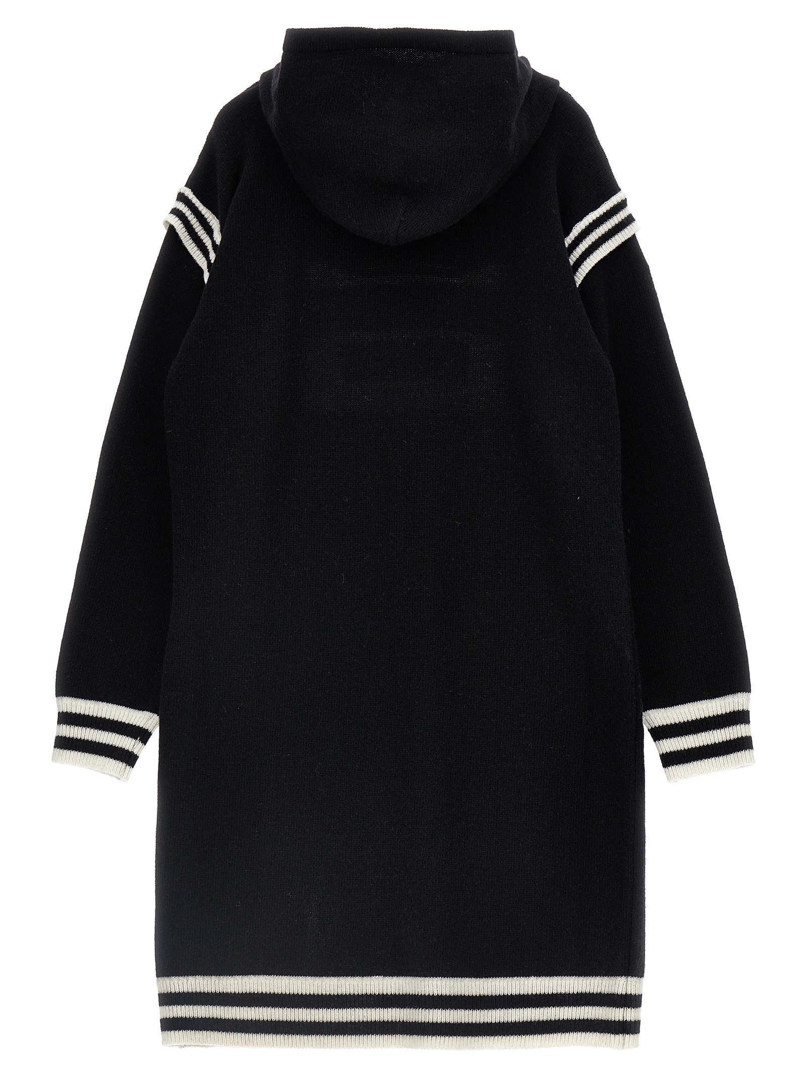 Logo hooded dress hover