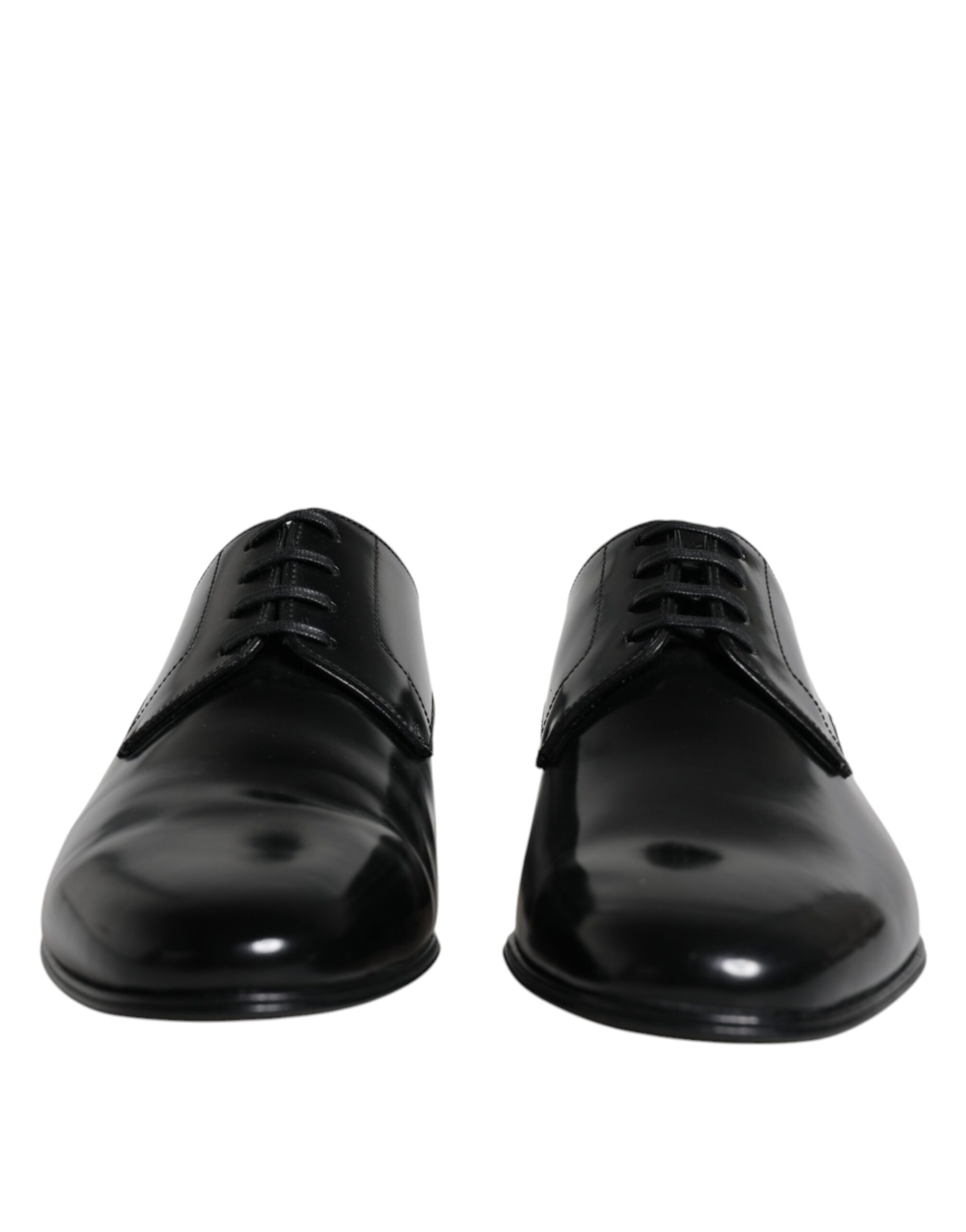 Black Leather Lace Up Men Derby Formal Shoes hover