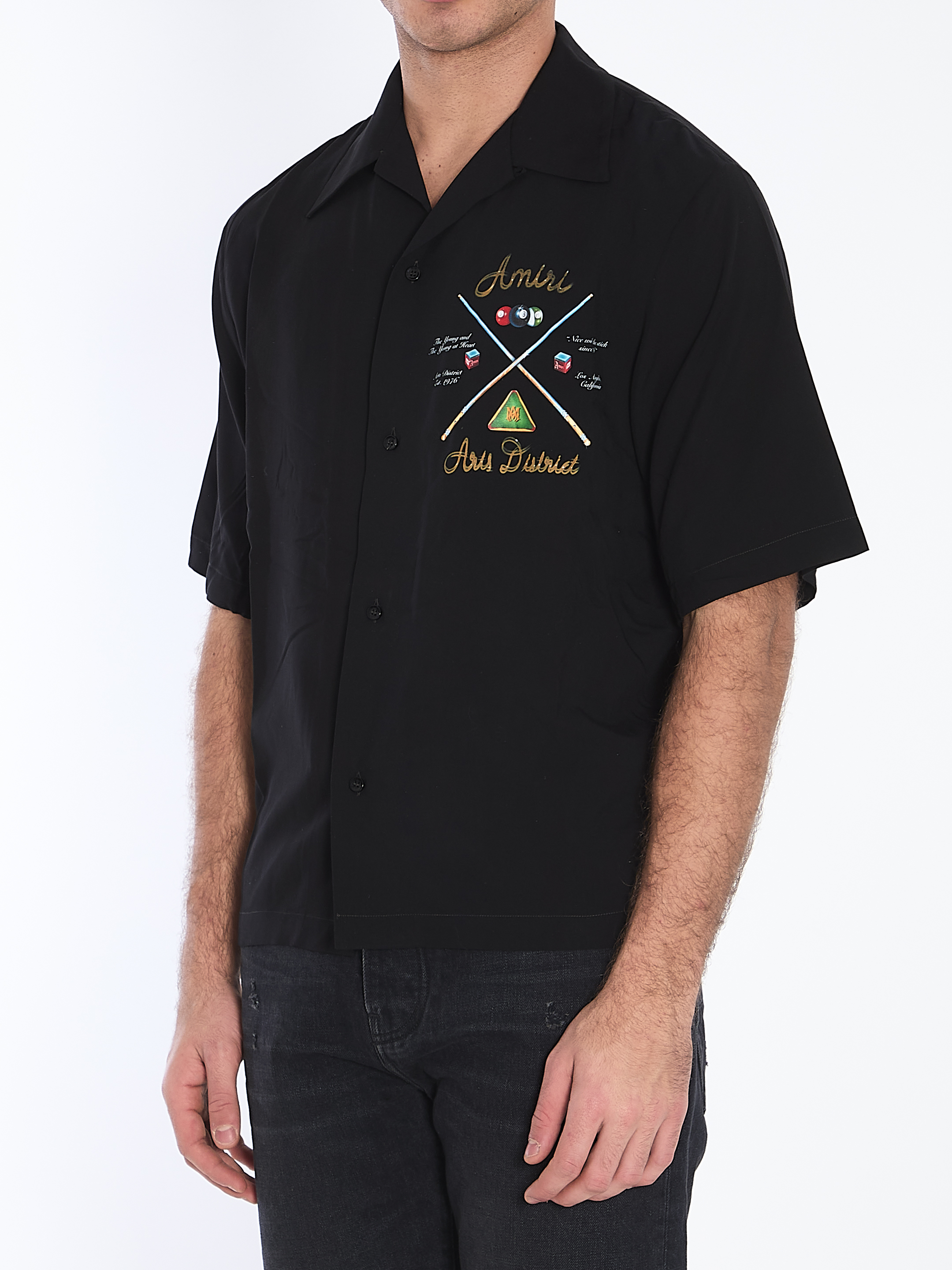 Amiri Pool Cue Bowling shirt