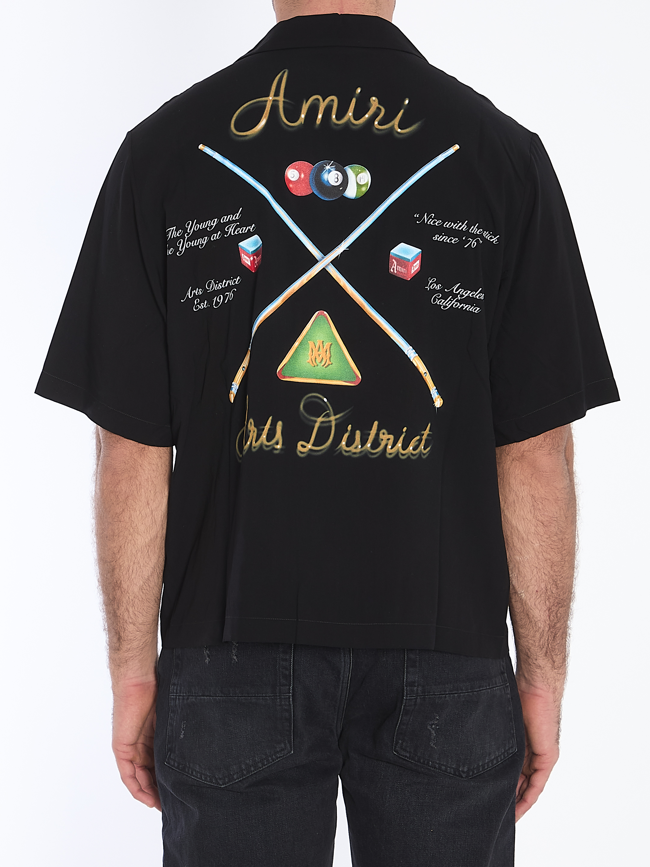 Amiri Pool Cue Bowling shirt