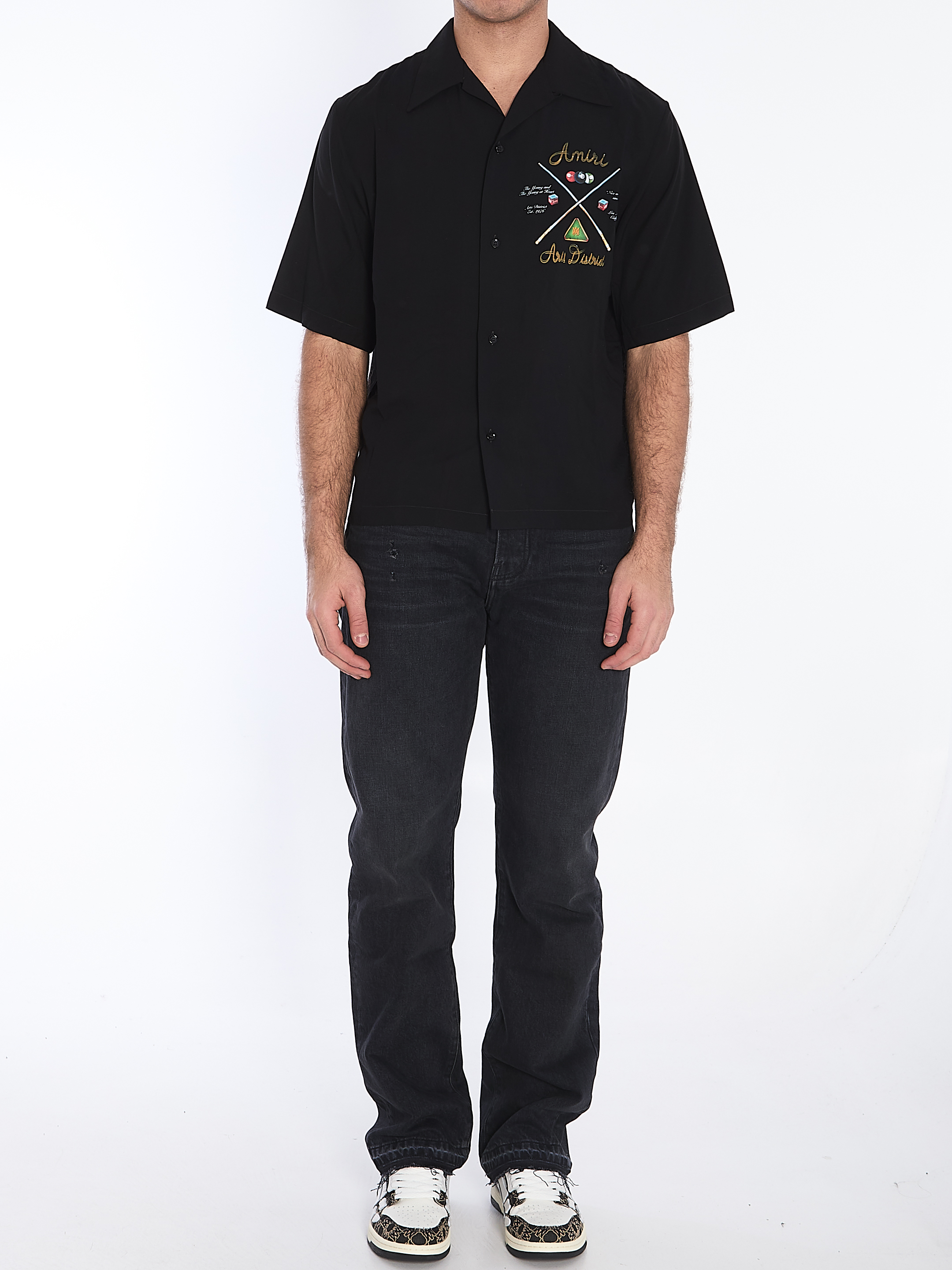 Amiri Pool Cue Bowling shirt